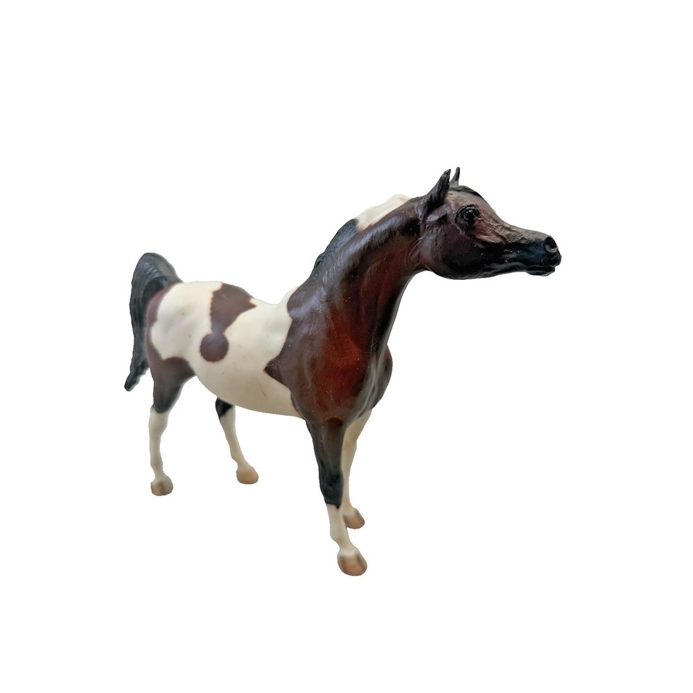 Breyer Classics Stable Pinto Arabian Stallion Horse Figure 6" Brown White EUC